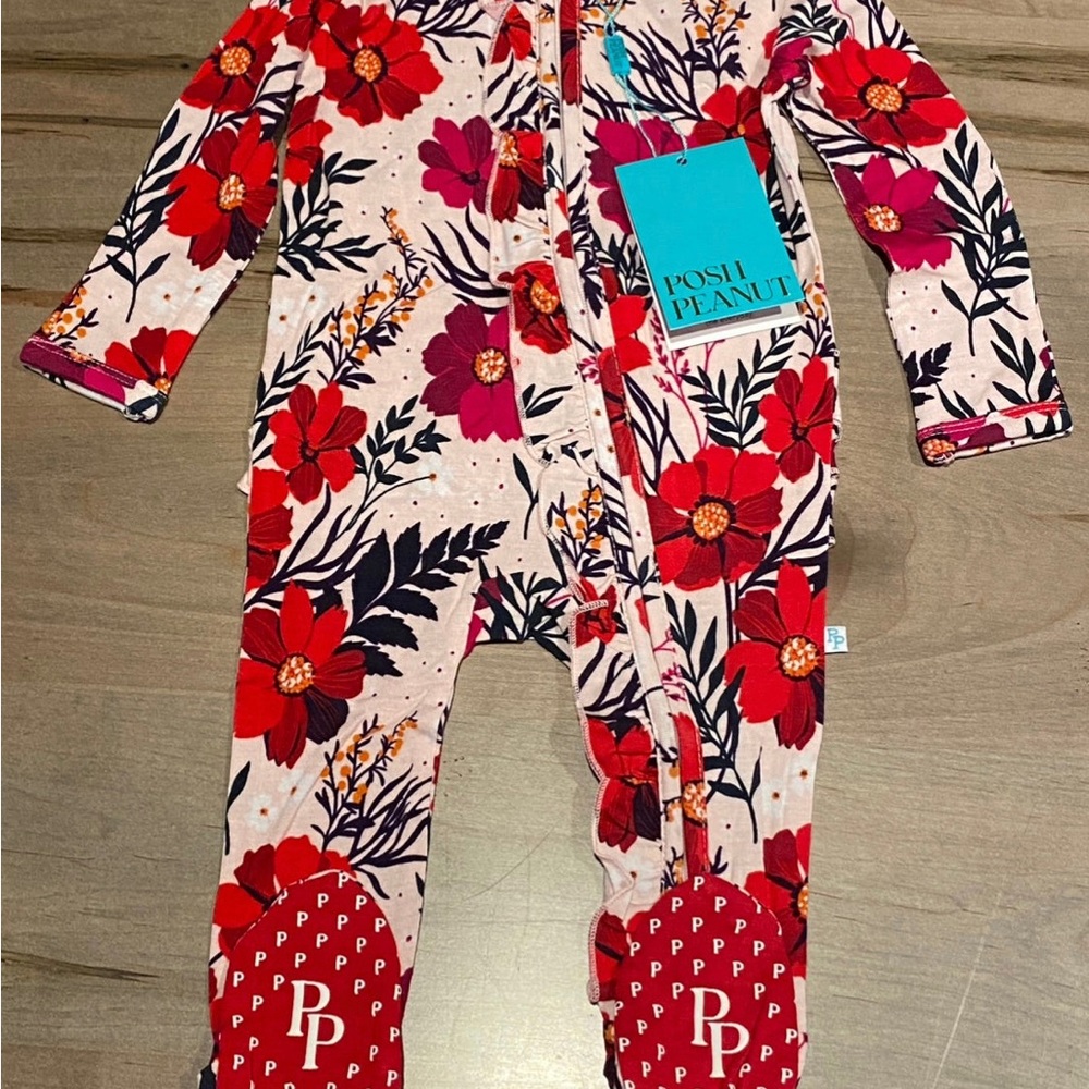 Posh Peanut 0-3 Chloe Ruffled Footie